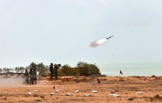 PAK NAVY successfully launches FN-6 Surface To Air Missiles (SAMs) at an Undisclosed Location in Karachi