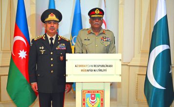 CJCSC Gen Sahir Shamshad Mirza Held One On One High-Profile And Most Important Meeting With Minister of Defense of the Republic of AZERBAIJAN H.E Col General Zakir Hasanov During Official Visit