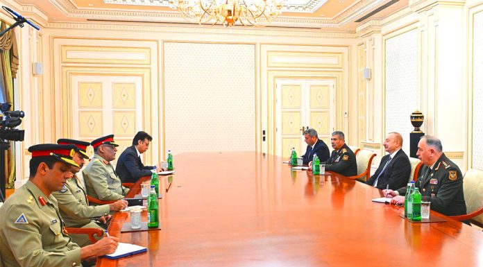 President Of PAKISTAN Iron Brother AZERBAIJAN H.E Ilham Aliyev Receives CJCSC General Sahir Shamshad Mirza During High-Profile And Most Important Visit To Brotherly ISLAMIC AZERBAIJAN