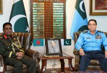 Principal Staff Officer Armed Forces Division BANGLADESH Lieutenant General S M Kamr-ul Hassan Held Most Important Meeting With PAK AIR CHIEF Zaheer Ahmed Babar At AIR HQ Islamabad