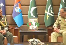 Principal Staff Officer of the Armed Forces Division of BANGLADESH Lieutenant General S M Kamr-ul-Hassan And CJCSC General Sahir Shamshad Mirza Held Important Meeting At Joint Staff HQ Rawalpindi