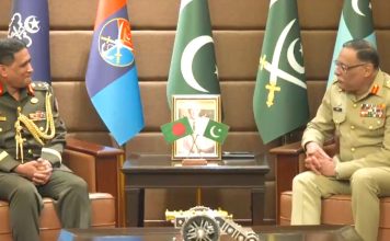 Principal Staff Officer of the Armed Forces Division of BANGLADESH Lieutenant General S M Kamr-ul-Hassan And CJCSC General Sahir Shamshad Mirza Held Important Meeting At Joint Staff HQ Rawalpindi